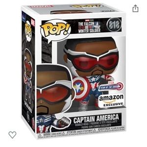 Funko Pop: Falcon and The Winter Soldier - Capatain America, Amazon Exclusive
